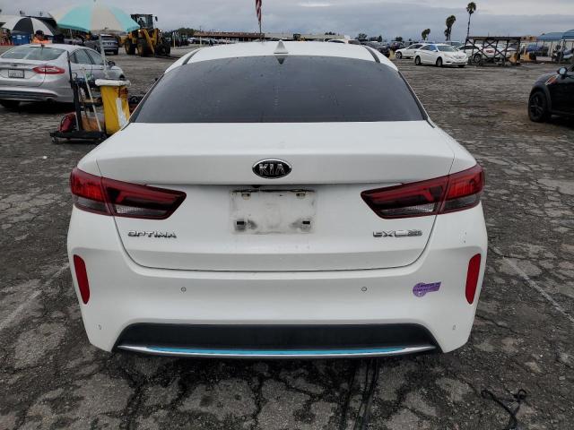 KNAGV4LD4L5036526 - 2020 KIA OPTIMA PLUG IN HYBRID EX WHITE photo 6