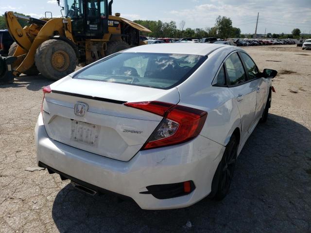 19XFC2F86KE002582 - 2019 HONDA CIVIC SPORT WHITE photo 3