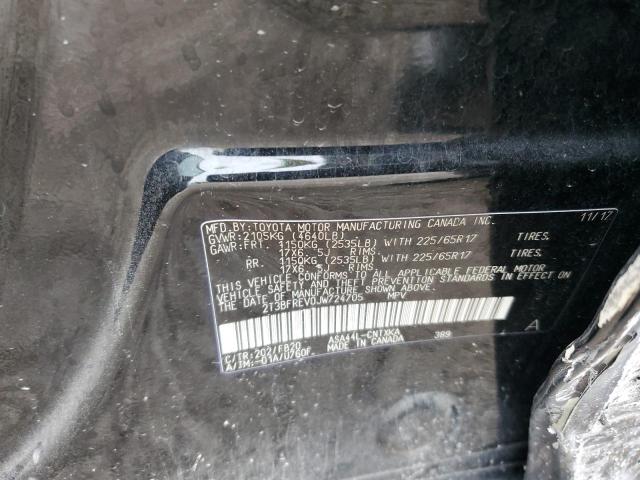 2T3BFREV0JW724705 - 2018 TOYOTA RAV4 LE Siyah fotoğraf 14