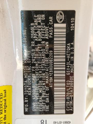 4T1BK1EB8DU062209 - 2013 TOYOTA AVALON BASE Ağ foto 12