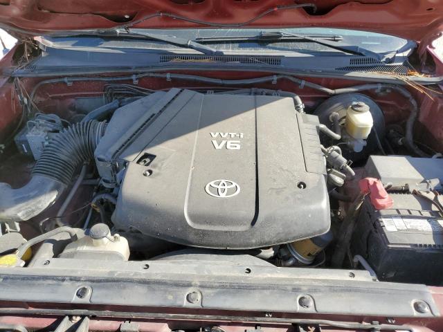 5TEJU62N48Z487719 - 2008 TOYOTA TACOMA DOUBLE CAB PRERUNNER BURGUNDY photo 11