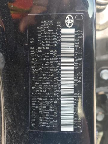 5YFB4MDE5SP278721 - 2025 TOYOTA COROLLA LE BLACK photo 12