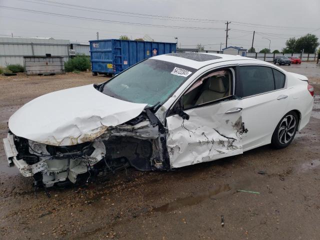 1HGCR2F84GA080503 - 2016 HONDA ACCORD EXL WHITE photo 1