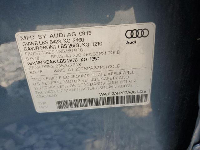WA1L2AFP0GA061428 - 2016 AUDI Q5 PREMIUM PLUS Mavi fotoğraf 13
