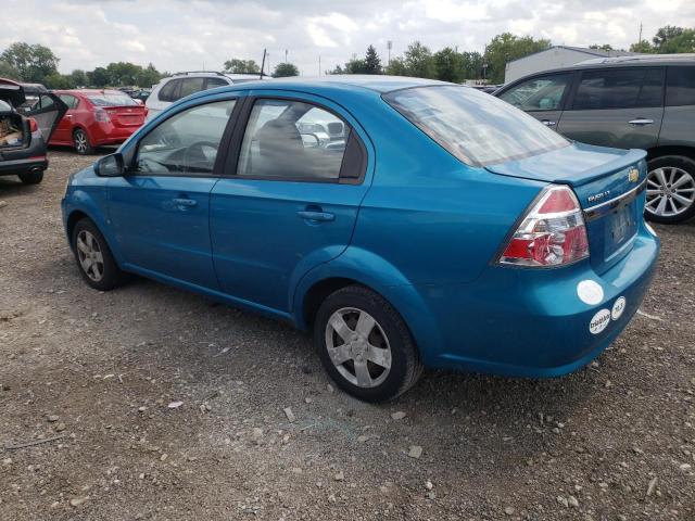 KL1TD56E29B640642 - 2009 CHEVROLET AVEO LS BLUE photo 2