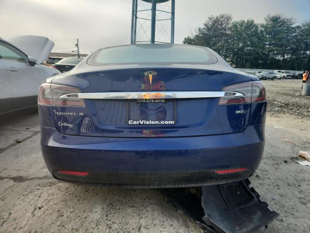5YJSA1E27GF151306 - 2016 TESLA MODEL S Կապույտ լուսանկար 6