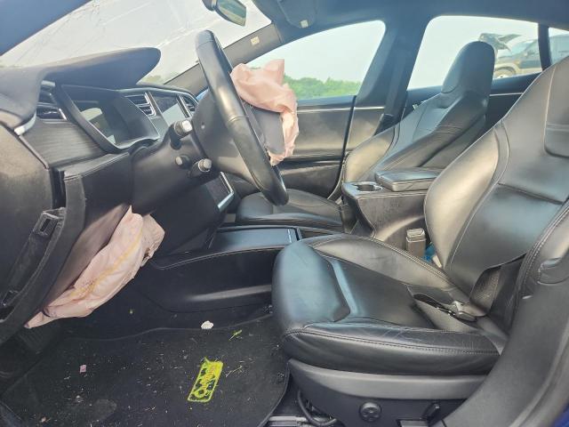 5YJSA1E27GF151306 - 2016 TESLA MODEL S Կապույտ լուսանկար 7