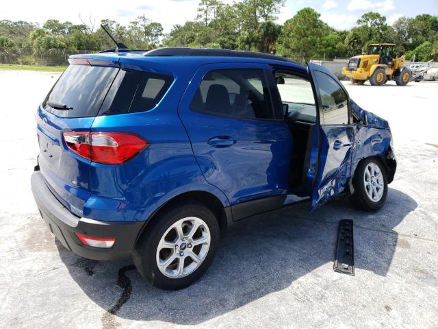 MAJ3S2GE1MC396227 - 2021 FORD ECOSPORT SE BLUE photo 3