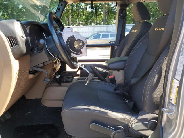 1C4BJWEG7GL107294 - 2016 JEEP WRANGLER U SAHARA SILVER photo 7