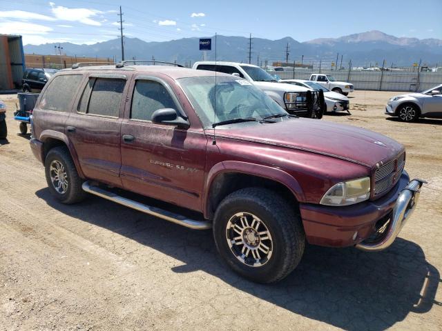 1B4HS28Z11F558933 - 2001 DODGE DURANGO MAROON photo 4