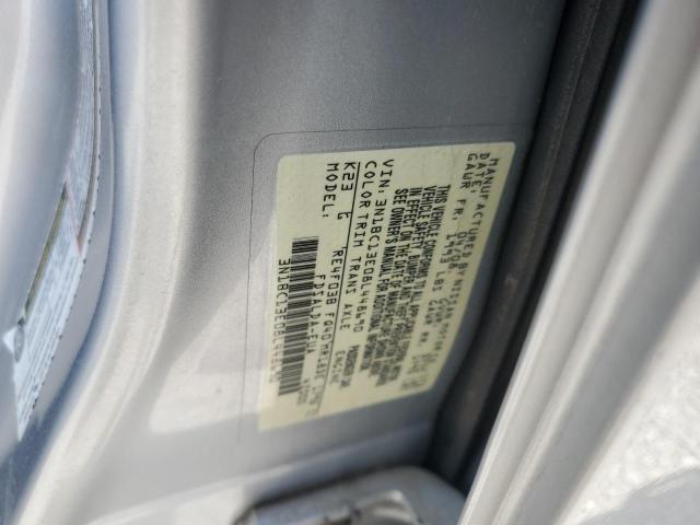 3N1BC13E08L448690 - 2008 NISSAN VERSA S SILVER photo 12