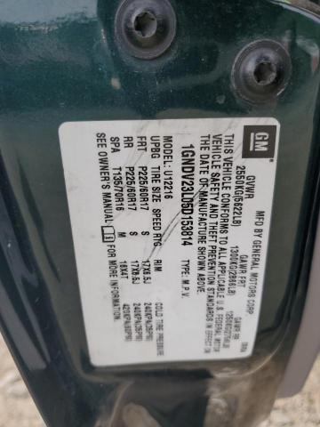 1GNDV23L05D153814 - 2005 CHEVROLET UPLANDER LS 绿色 照片 13