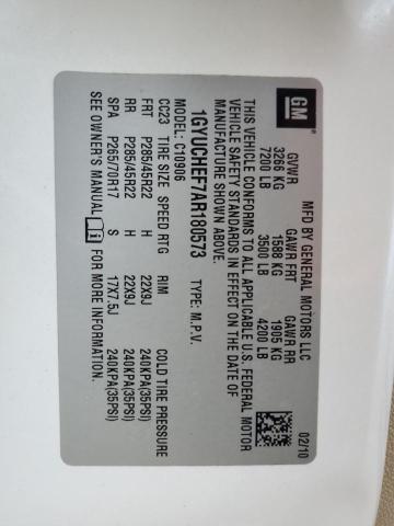 1GYUCHEF7AR180573 - 2010 CADILLAC ESCALADE ESV LUXURY 白色 照片 13