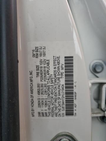 5J8TB4H72HL019404 - 2017 ACURA RDX ADVANCE WHITE photo 13