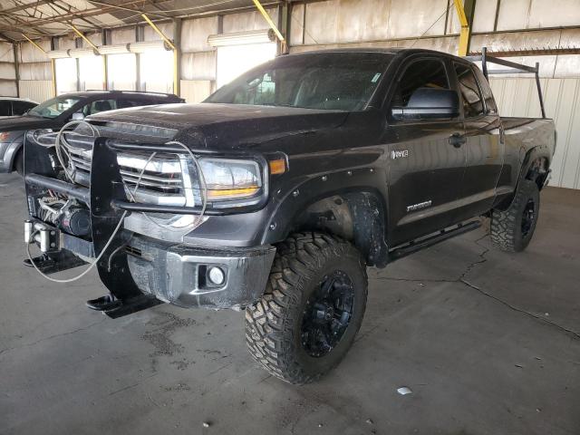 5TFUW5F12HX642672 - 2017 TOYOTA TUNDRA DOUBLE CAB SR/SR5 GRAY photo 1