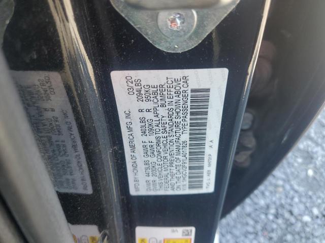 1HGCV2F91LA017826 - 2020 HONDA ACCORD TOURING BLACK photo 12