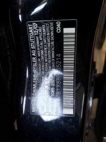 WDDGF81X88F105214 - 2008 MERCEDES-BENZ C 300 4MATIC BLACK photo 12