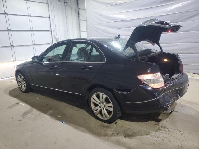 WDDGF81X88F105214 - 2008 MERCEDES-BENZ C 300 4MATIC BLACK photo 2