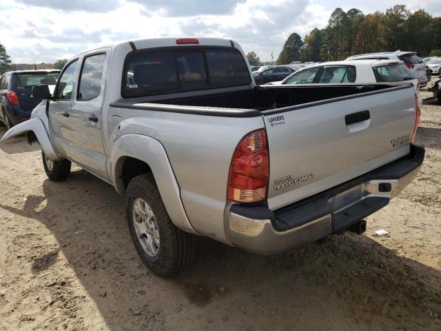 3TMJU62N28M065963 - 2008 TOYOTA TACOMA DOUBLE CAB PRERUNNER SILVER photo 3