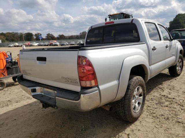 3TMJU62N28M065963 - 2008 TOYOTA TACOMA DOUBLE CAB PRERUNNER SILVER photo 4