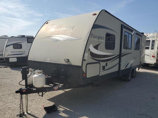 4YDT26722GT412878 - 2016 KEYSTONE PASSPORT TAN photo 2