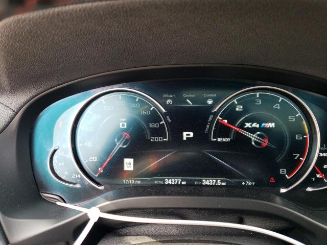 5YMUJ0C02LLA99542 - 2020 BMW X4 M COMPETITION SILVER photo 9