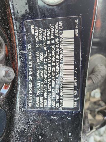 SHHFK7H59HU201808 - 2017 HONDA CIVIC EX BLACK photo 13