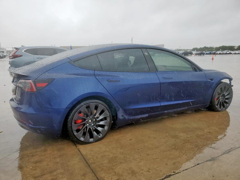 5YJ3E1EC4PF508524 - 2023 TESLA MODEL 3 ლურჯი ფოტო 3