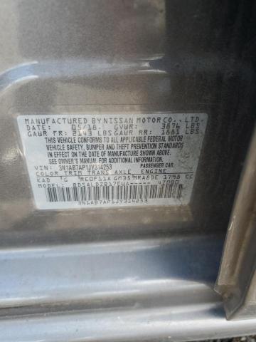 3N1AB7AP1JY314253 - 2018 NISSAN SENTRA S GRAY photo 12