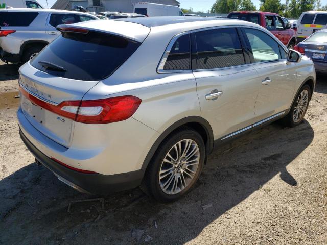 2LMTJ8LR0GBL42253 - 2016 LINCOLN MKX RESERVE SILVER photo 3