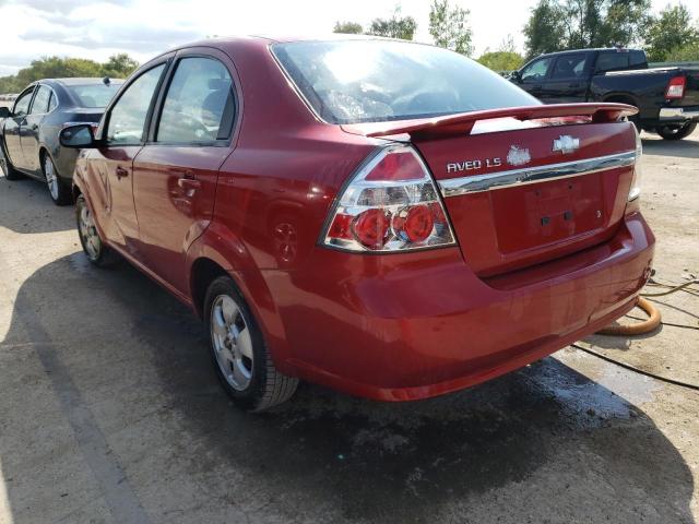 KL1TD56647B050643 - 2007 CHEVROLET AVEO BASE Qırmızı foto 2