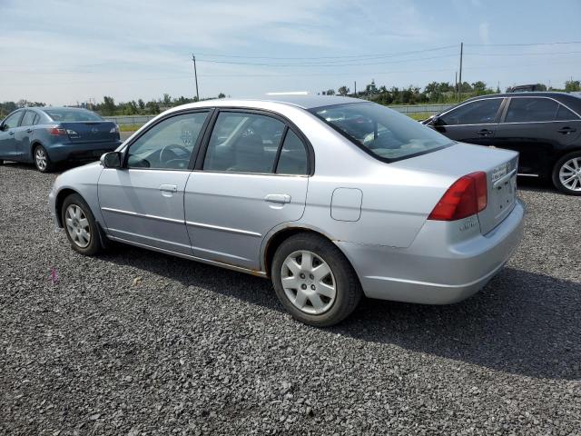 2HGES16852H922511 - 2002 HONDA CIVIC LX SILVER photo 2