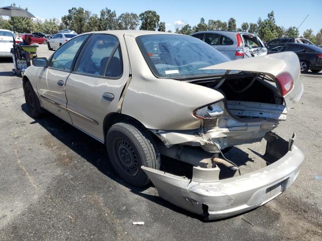 1G1JC524517312096 - 2001 CHEVROLET CAVALIER BASE TAN photo 2