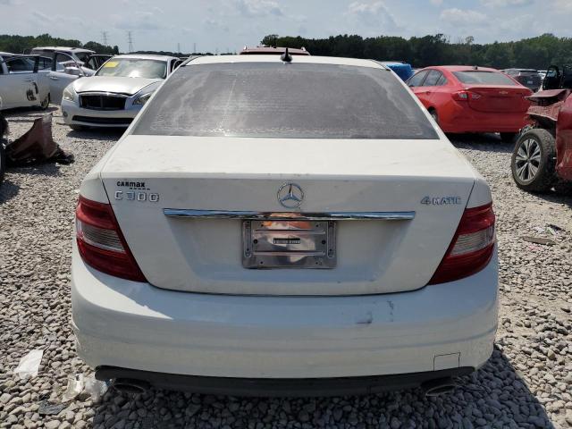 WDDGF8BB2BR150352 - 2011 MERCEDES-BENZ C 300 4MATIC WHITE photo 6