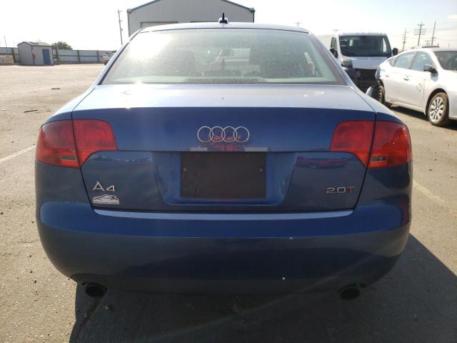 WAUAF68E05A438960 - 2005 AUDI A4 2.0T BLUE photo 6