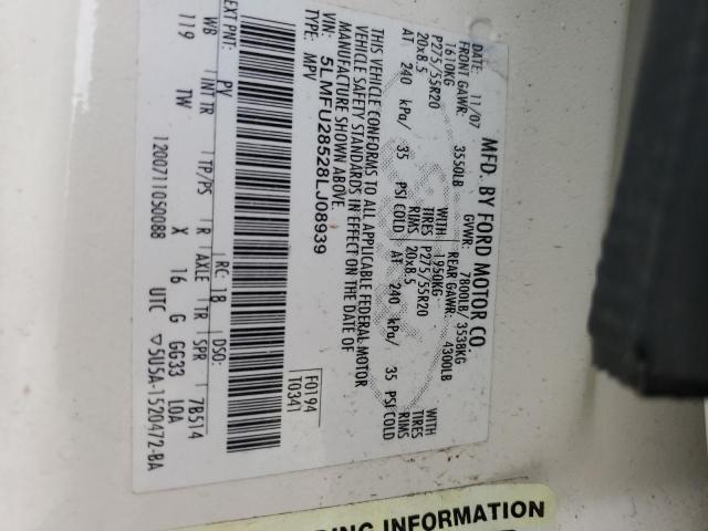 5LMFU28528LJ08939 - 2008 LINCOLN NAVIGATOR 奶油色 照片 13