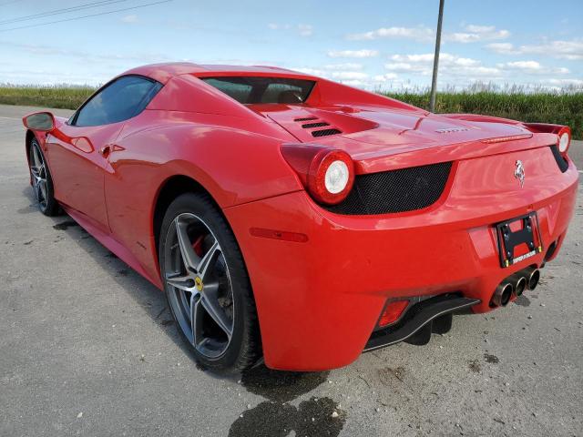 ZFF68NHA1F0204037 - 2015 FERRARI 458 SPIDER RED photo 3