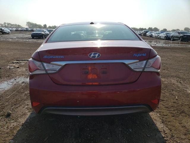 KMHEC4A45FA138847 - 2015 HYUNDAI SONATA HYBRID RED photo 6