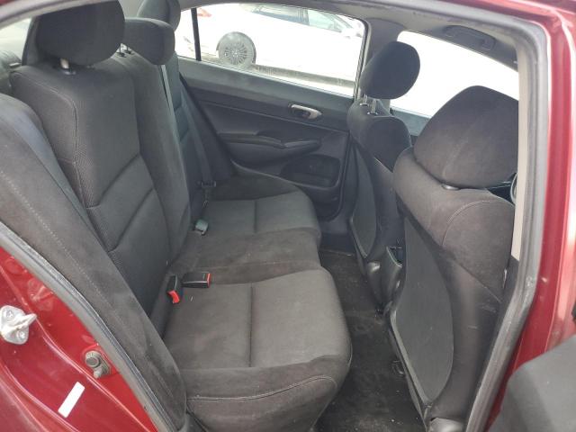 2HGFA1F67AH549007 - 2010 HONDA CIVIC LX-S ბურგუნდია ფოტო 10