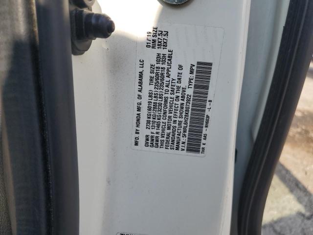 5FNRL6H28KB073922 - 2019 HONDA ODYSSEY LX 白色 照片 13