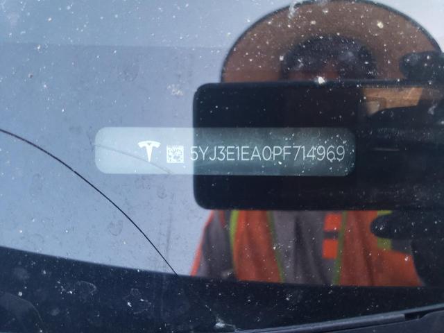 5YJ3E1EA0PF714969 - 2023 TESLA MODEL 3 Сұр фото 12