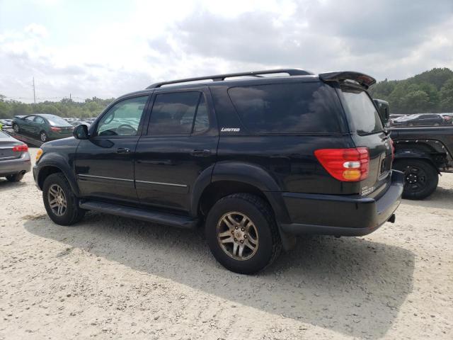 5TDBT48A23S151279 - 2003 TOYOTA SEQUOIA LIMITED BLACK photo 2