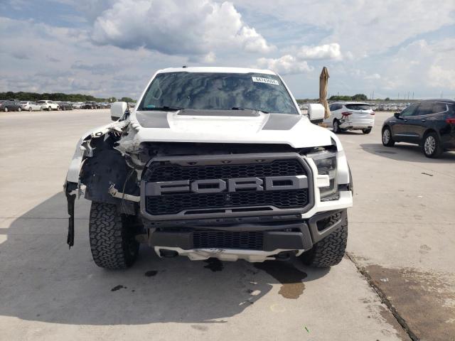 1FTFW1RGXJFA48831 - 2018 FORD F150 RAPTOR WHITE photo 5