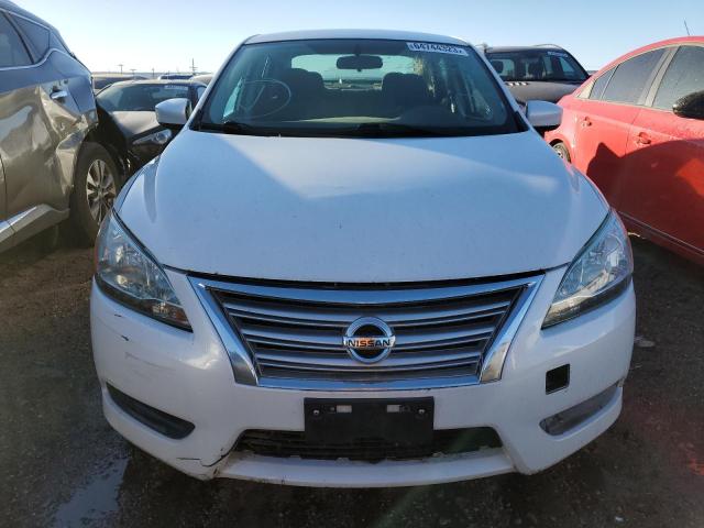 3N1AB7AP2EL664977 - 2014 NISSAN SENTRA S WHITE photo 5