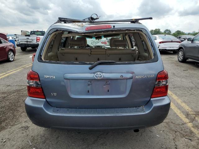 JTEDP21A040037986 - 2004 TOYOTA HIGHLANDER BASE BLUE photo 6