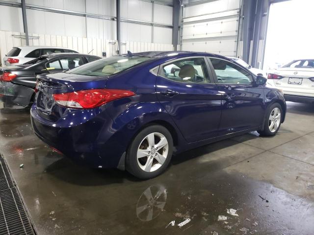 5NPDH4AE6DH421953 - 2013 HYUNDAI ELANTRA GLS BLUE photo 3