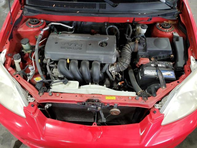 2T1KR32EX6C587623 - 2006 TOYOTA COROLLA MA XR RED photo 11