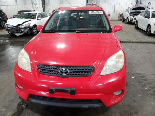 2T1KR32EX6C587623 - 2006 TOYOTA COROLLA MA XR RED photo 5