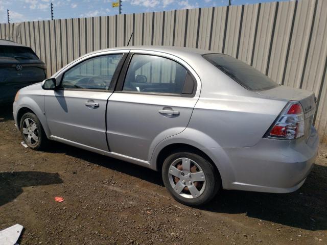 KL1TD56E69B609040 - 2009 CHEVROLET AVEO LS SILVER photo 2