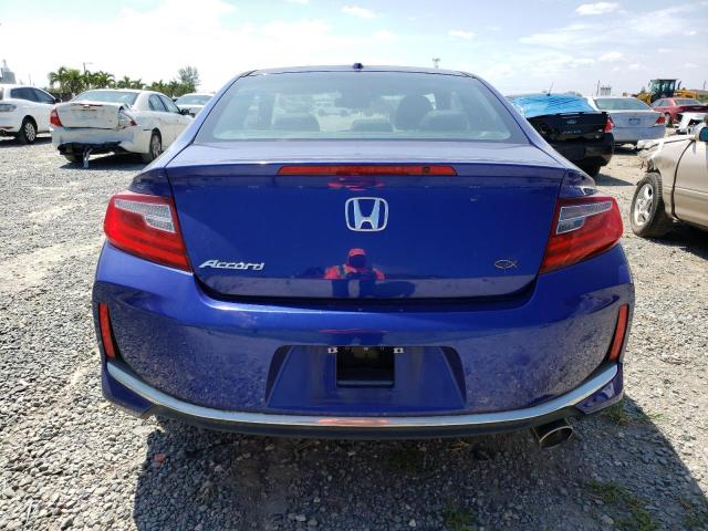 1HGCT1B68GA010289 - 2016 HONDA ACCORD EXL BLUE photo 6